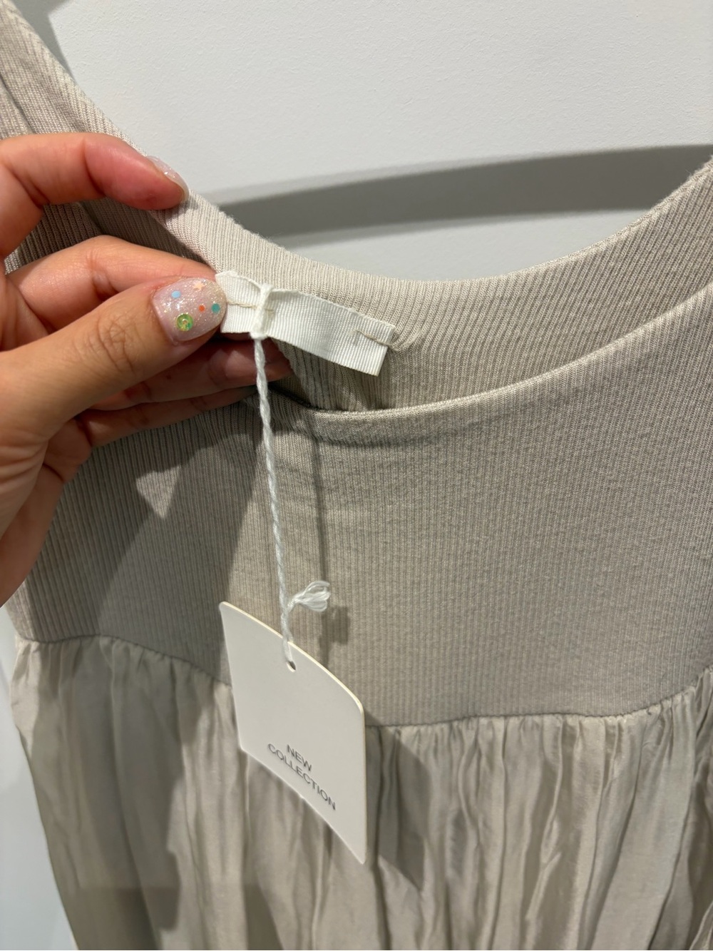 BRAND NEW with TAGS: Sleeveless Maxi Dress in Light Beige - Picture 4 of 4